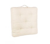 3x cojín de suelo beige 60x60