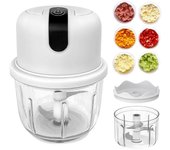 Mini picadora eléctrica de 300 ml cortadora de verduras y cebolla multifunción para frutas y comida para bebés.