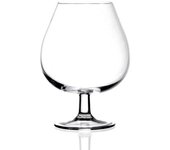 Copas de coñac invino en eco cristal cristal transparente cl 67. apto para lavavajillas. fabricado en italia.