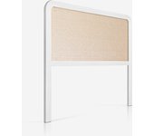 Cabecero de cama de madera eume (ratán) | cama de 105 | pino | blanco (ratan sin pintar) | pejecar
