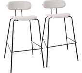 Juego de 2 tronas en acero y madera gris