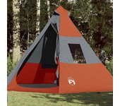 Tienda de campaña tipi para 7 personas impermeable naranja v8971 unico / naranja