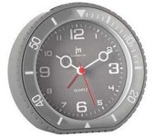 Reloj despertador jm ja-7095g plástico gris