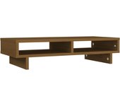 Soporte para monitor 60 x 27 x 14 cm madera maciza de pino marrón 02_0021133