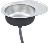 Fregadero de cocina con colador y sifón fregadero ovalado fregadero empotrado fregadero de cocina interio 02_0002357