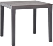 Maison exclusive - mesa de jardín de plástico color moca 78x78x72 cm