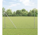 Vidaxl cerca hexagonal 1.6x50 m acero galvanizado