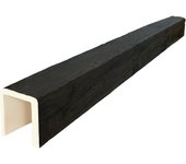 Viga imitación madera 21cm de ancho x 23cm de alto x 3m de largo color ébano decorativa de poliuretano vu0013-e