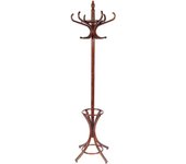 Perchero de pie de madera marrón 53x39x187hcm