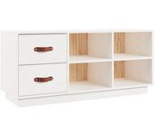 Banco para zapatos, botas, cómoda, estante, muebles de entrada, almacenamiento, 100 x 34 x 45 cm, madera 02_0022875