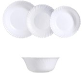 Vajilla opal luminarc feston 19 piezas-6 personas - blanco