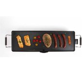 Livoo plancha teppanyaki eléctrica negro 70x23 cm 1800 w