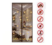 Mosquitera magnética 100x210 cm - protección de verano sin taladrar para puertas, ventanas y mamparas - cortina autoadhesiva antimoscas y mosquitos