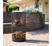 Chimenea buffalo 44 x 90 cm acero negro mate