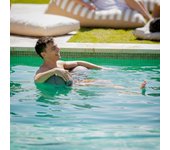 Puff flotador para piscina