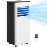 Aire acondicionado portátil homcom plástico blanco 30x29x70.7 cm