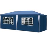 Carpa de jardín pavilion - carpa de jardín impermeable con easy-klett, protección perfecta en cualquier clima 3x6m azul