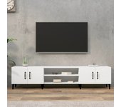 Mueble para tv madera contrachapada blanco 180x31,5x40 cm v1544 unico / blanco