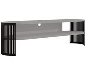 Mueble tv sordore 121, grafito, negro, 140x40x40cm