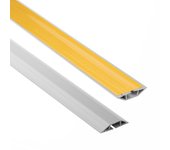 Quest canal para cables pvc 10x60mm, 2m, autoadhesiva, trapezoidal, protección de cables,tira enmascarante para cables pkt, gris