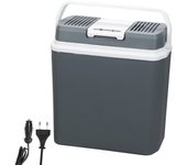 Nevera eléctrica 24 l (gris) mini nevera 230 v y 12 v para autocaravana fría y caliente modo eco