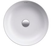 Fregadero de encimera duravit cape cod, 430 mm, sin banco con agujero para grifo, sin rebosadero, 23284332001, color: blanco