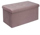 Taburete con espacio de almacenamiento funda extraíble qulina rosa 19_0000095