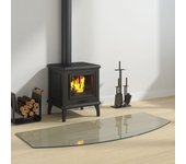 Vidaxl placa de vidrio para chimenea 120x50 cm