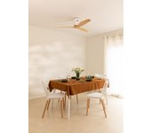 Wind calm natural wood - ventilador de techo 40w ø132 cm silencioso 100% madera con mando a distancia