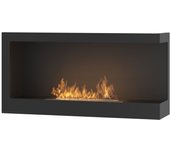 Chimenea de bioetanol empotrada simplefire corner 900 right con cristal