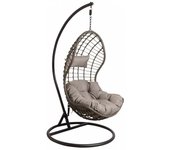 Silla egg de poliresina y acero regulable