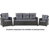 Cojines para sofá, cojines para banco, cojines para muebles de exterior de jardín, cojines para columpio, cojines para sillas, antracita