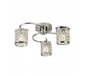 Searchlight royal 3 ltt halvspolad krom ip44, med kristall, glas, g9