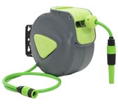 Vidaxl enrollador de manguera retráctil automático de pared 10+1 m