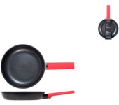 Sartén antiadherente h&h pulse de 22 cm, color negro, para inducción