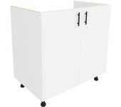Karo haaus tapa de desagüe, 2 puertas, blanco, 80 x 50 x 80 cm