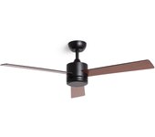 Techbrey ventilador de techo silencioso fleves 132cm motor dc controlador de pared + mando, sin luz