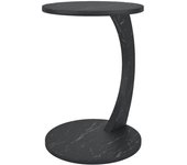 Mesa auxiliar redonda con ruedas mdf 56 x 38 cm negro 03_0008667