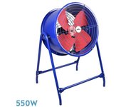Ventilador pie industrial ac dana azul/rojo 10680 flujo aire