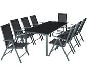 Tectake conjunto de sillas 9 piezas