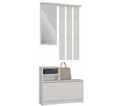 Vittoria - armario recibidor - colgador de pared + espejo + zapatero - 180x85x24 - armario recibidor