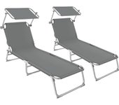 Tectake 2 tumbonas plegable