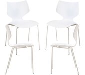 Pack 4 sillas plecy - blanco