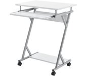 Escritorio para ordenador con ruedas mesa para ordenador con soporte deslizante para teclado con 4 ruedas 03_0001153
