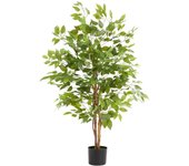Tectake árbol de ficus artificial fida, con textura realista