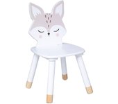 Atmosphera - silla para niños renard blanco - madera