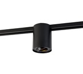 Foco de carril monofásico moderno negro - rondoo up