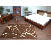 Alfombra karmel choco marrón 200x300 cm