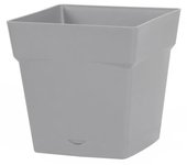 Olla y platillo de polipropileno toscana l.24.8 x w.24.8 x h.24 cm gris cemento