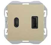 Simon 270 | cargador usb doble a + c 3,1a quickcharge cava 20000296-094